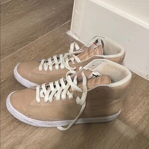 Nike Women's Beige High-Top Sneakers